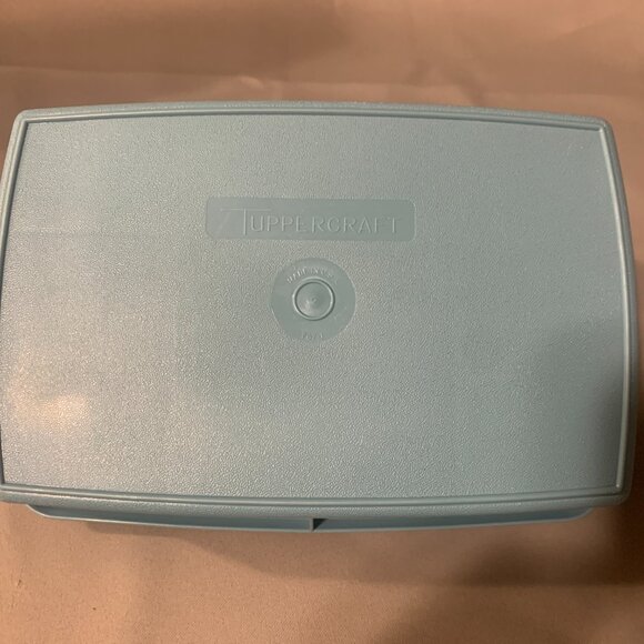 TUPPERWARE - vintage Store n Go Organizer 767-1 TUPPERCRAFT Country Blue, craft - Picture 4 of 7